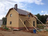 Фото коттедж Штукатурные работы 1 этаж