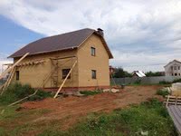 Коттедж Штукатурные работы 1 этаж