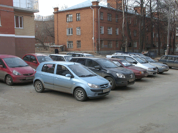 Служебная стоянка для автомобилей